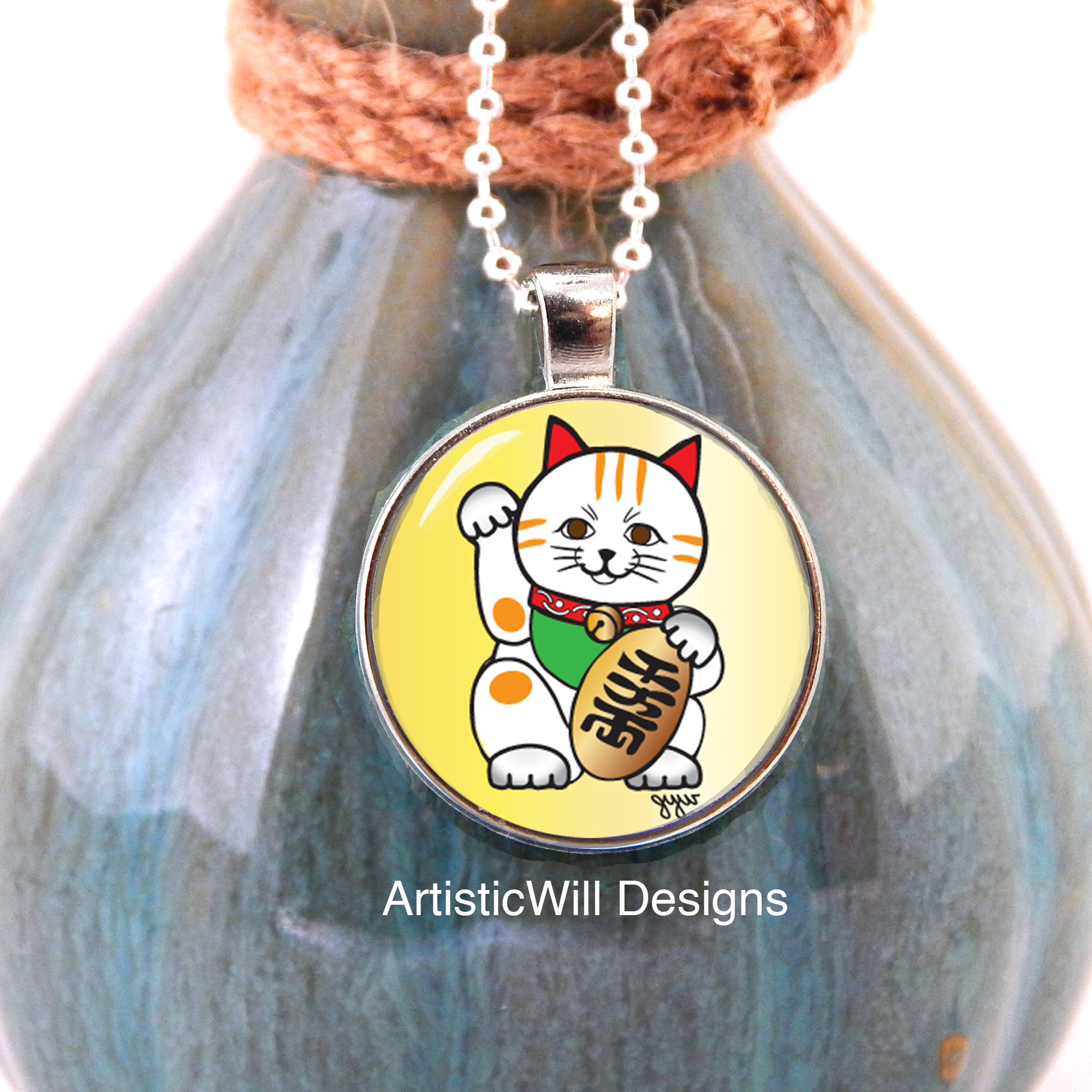 Maneki Cat necklace, Laws of Attraction, Inspiration